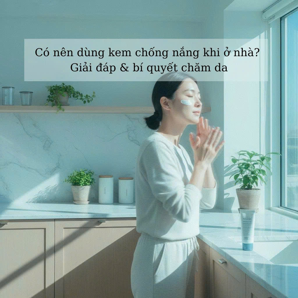 có nên dùng kem chống nắng khi ở nhà