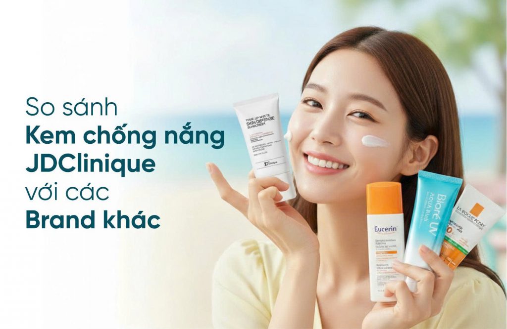 so sánh kem chống nắng jdclinique